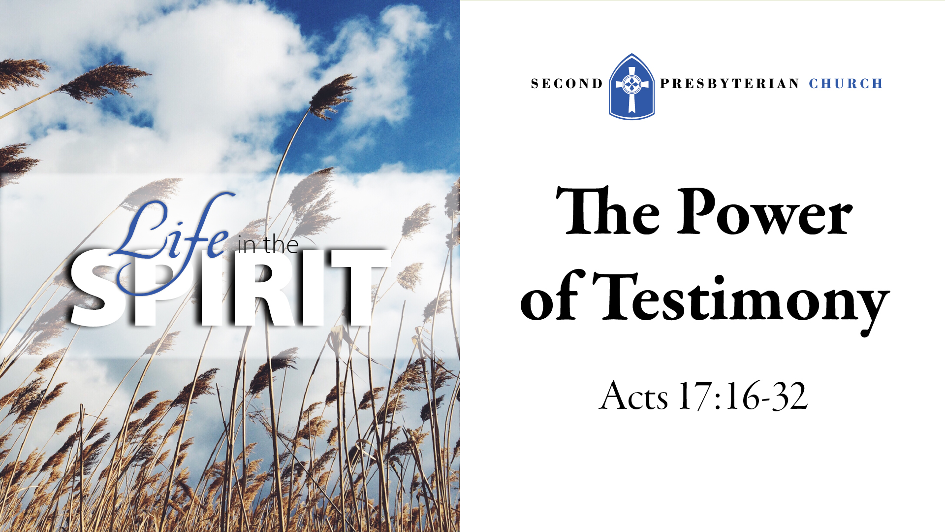 Life in the Spirit-The Power of Testimony